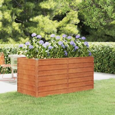 vidaXL Hochbeet Rostig 160x80x77 cm aus Cortenstahl vidaXL Hochbeet Rostig 160x80x77 cm aus Cortenstahl
