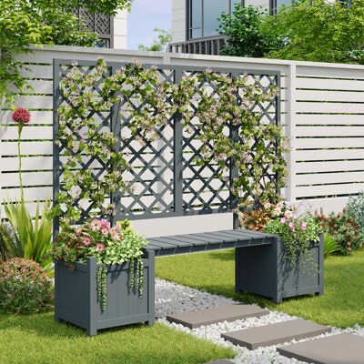 SANS MARQUE Blumentopf – 169x42x145 Cm – 14 Kg – Aus Massivholz – Dieser Spalier-pflanzkasten Ist – Massive Tanne – Reichlich Platz – Im Lieferumfang Ist SANS MARQUE Blumentopf – 169x42x145 Cm – 14 Kg – Aus Massivholz – Dieser Spalier-pflanzkasten Ist – Massive Tanne – Reichlich Platz – Im Lieferumfang Ist