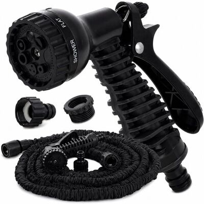 OEM Flexibler Gartenschlauch 7 5 M Schwarz Ausziehbar 7 Sprühfunktionen Magischer Gartenschlauch Elastisch Leicht Dehnbar Gartenbewässerung 7,5 OEM Flexibler Gartenschlauch 7 5 M Schwarz Ausziehbar 7 Sprühfunktionen Magischer Gartenschlauch Elastisch Leicht Dehnbar Gartenbewässerung 7,5