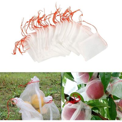 LANGRAY 50er Pack Insektenschutz Netzbeutel, Nylon Gartenschutznetz, Wiederverwendbarer Obst- Und Pflanzenschutzbeutel, Vogeltraubenbeutel Mit Kordelzug (25 X 15 Cm (50 Stück)) LANGRAY 50er Pack Insektenschutz Netzbeutel, Nylon Gartenschutznetz, Wiederverwendbarer Obst- Und Pflanzenschutzbeutel, Vogeltraubenbeutel Mit Kordelzug (25 X 15 Cm (50 Stück))
