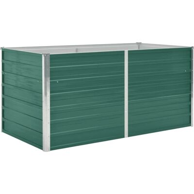 vidaXL Hochbeet 160 x 80 x 77 cm Verzinkter Stahl Grün - Hochbeet vidaXL Hochbeet 160 x 80 x 77 cm Verzinkter Stahl Grün - Hochbeet