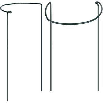 HEAT Halbrunde Pflanzenstütze, Grüner Metall-blumenständer, 3er-set, Gartenstäbe Für Zimmer- Und Gartenpflanzen, Stängelstabilisator HEAT Halbrunde Pflanzenstütze, Grüner Metall-blumenständer, 3er-set, Gartenstäbe Für Zimmer- Und Gartenpflanzen, Stängelstabilisator