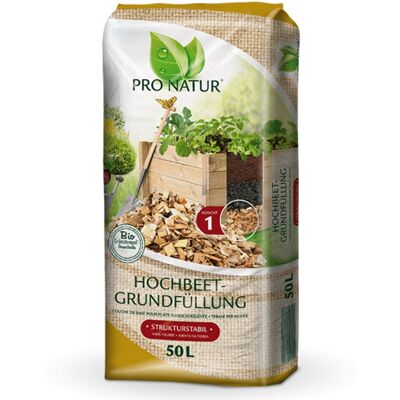 Pro Natur - Hochbeet Grundfüllung Bio Grünstempel, Stark Grobe Struktur, 50 Ltr Pro Natur - Hochbeet Grundfüllung Bio Grünstempel, Stark Grobe Struktur, 50 Ltr