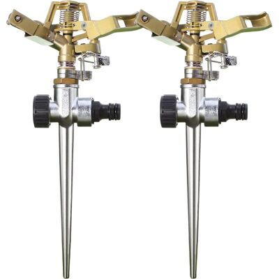 OEM 2-teiliges Pulsierendes Rasensprenger-set, Rasensprenger, Zur Bewässerung Von Bis Zu 530 M², 360°-kreissprenger, Zur Bewässerung Von Pflanzen, Blumen Und Gemüse OEM 2-teiliges Pulsierendes Rasensprenger-set, Rasensprenger, Zur Bewässerung Von Bis Zu 530 M², 360°-kreissprenger, Zur Bewässerung Von Pflanzen, Blumen Und Gemüse