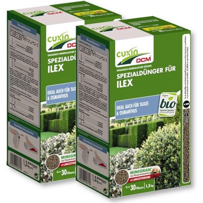 Dcm Spezialdünger Für Ilex 2x1,5 Kg Taxusdünger Osmanthus Ilexdünger - Cuxin Dcm Spezialdünger Für Ilex 2x1,5 Kg Taxusdünger Osmanthus Ilexdünger - Cuxin