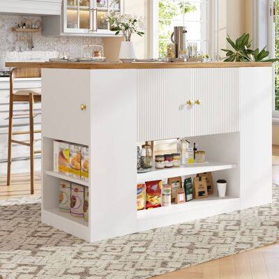 SANS MARQUE Kücheninsel – 140x40x90 Cm – 52.9 Kg – Aus Metall – Produktabmessungen: Die Kücheninsel – Modernes Und Elegantes Design – Multifunktionale Nutzung SANS MARQUE Kücheninsel – 140x40x90 Cm – 52.9 Kg – Aus Metall – Produktabmessungen: Die Kücheninsel – Modernes Und Elegantes Design – Multifunktionale Nutzung