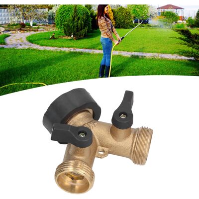 JUTE 3/4 Zoll 2-wege-gartenschlauch-umstellhahn Aus Messing, Gemäß Europäischen Normen, Für Die Gartenbewässerung. JUTE 3/4 Zoll 2-wege-gartenschlauch-umstellhahn Aus Messing, Gemäß Europäischen Normen, Für Die Gartenbewässerung.