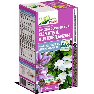 Cuxin Dcm Spezialdünger Für Clematis Und Kletterpflanzen 1,5kg Cuxin Dcm Spezialdünger Für Clematis Und Kletterpflanzen 1,5kg