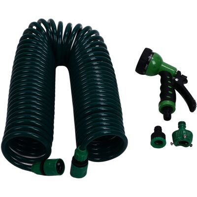 HEAT Spiral-gartenschlauch 15 M / 49,2 Ft Eva 7 Modi Teleskop-federrohr Für Die Bewässerung Von Pflanzen, Gärten Und Rasenflächen HEAT Spiral-gartenschlauch 15 M / 49,2 Ft Eva 7 Modi Teleskop-federrohr Für Die Bewässerung Von Pflanzen, Gärten Und Rasenflächen