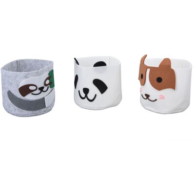 HEAT Tierischer Pflanzenkorb, Handgefertigt, Panda-, Faultier- Und Hundeform, Blumentopf, Behälter Für Die Heimdekoration HEAT Tierischer Pflanzenkorb, Handgefertigt, Panda-, Faultier- Und Hundeform, Blumentopf, Behälter Für Die Heimdekoration