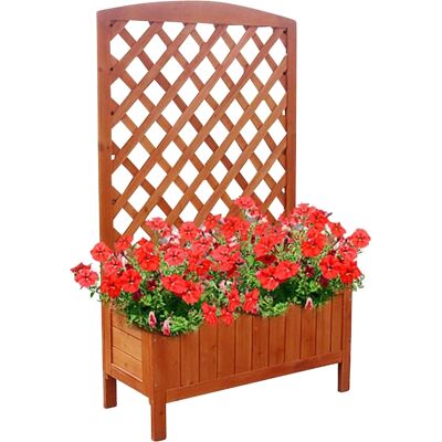 MELKO - Fioriera con traliccio in legno - wooden trellis - 72x30x120 cm - Planter MELKO - Fioriera con traliccio in legno - wooden trellis - 72x30x120 cm - Planter