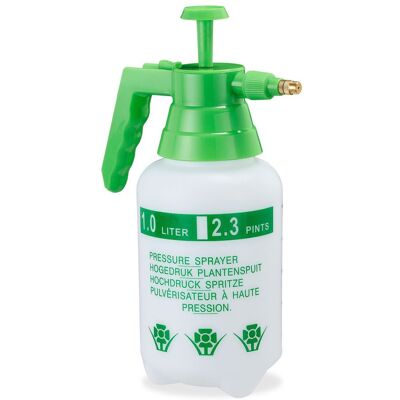 RELAXDAYS 10 X Pumpsprühflasche, Einstellbare Messingdüse, Pflanzen Bewässerung, Schädlingsbekämpfung, 1 L Drucksprüher, Grün RELAXDAYS 10 X Pumpsprühflasche, Einstellbare Messingdüse, Pflanzen Bewässerung, Schädlingsbekämpfung, 1 L Drucksprüher, Grün