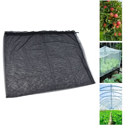JUTE Insektennetz Für Pflanzen, Schutz Für Gartenpflanzen, Schutz Für Obst, Blumen, Insekten Und Vögel, Barrierenetz Mit Zugseil, Schwarz. JUTE Insektennetz Für Pflanzen, Schutz Für Gartenpflanzen, Schutz Für Obst, Blumen, Insekten Und Vögel, Barrierenetz Mit Zugseil, Schwarz.