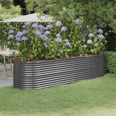 vidaXL Garten Hochbeet Antrazit - Pflanzkübel 296x80x68 cm vidaXL Garten Hochbeet Antrazit - Pflanzkübel 296x80x68 cm