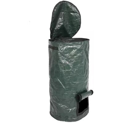 HEAT Gartenkompostbeutel Aus Pe, Wasserdicht, Faltbar, Leicht, Großes Fassungsvermögen, Wiederverwendbarer Laubsack Mit Reißverschluss, 15 Gallonen (ca. 57 Liter), 35 X 60 Cm / 13,8 X 23,6 Zoll (ca. 35 X 6 HEAT Gartenkompostbeutel Aus Pe, Wasserdicht, Faltbar, Leicht, Großes Fassungsvermögen, Wiederverwendbarer Laubsack Mit Reißverschluss, 15 Gallonen (ca. 57 Liter), 35 X 60 Cm / 13,8 X 23,6 Zoll (ca. 35 X 6