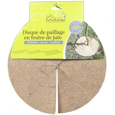 CENTRALE BRICO - Ø30 cm 700 g/m² - Braun - Mulching - Scheiben CENTRALE BRICO - Ø30 cm 700 g/m² - Braun - Mulching - Scheiben