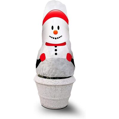 Noor - Winterschutz Vlieshaube Schneemann 130x160cm Noor - Winterschutz Vlieshaube Schneemann 130x160cm