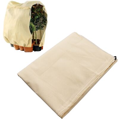 JUTE Winterschutzhülle Für Freilandpflanzen, Frostschutzbeutel Für Blumen Und Pflanzen, Beige, 80 X 100 Cm JUTE Winterschutzhülle Für Freilandpflanzen, Frostschutzbeutel Für Blumen Und Pflanzen, Beige, 80 X 100 Cm