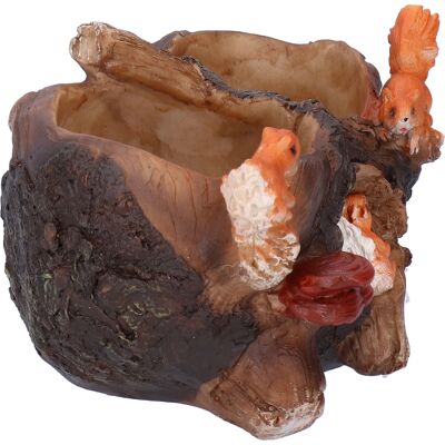 HEAT Wasserdichter Pflanztopf Aus Kunstharz Für Sukkulenten, Heimdekoration Mit Eichhörnchenmotiv, Origineller Bonsai-blumentopf. HEAT Wasserdichter Pflanztopf Aus Kunstharz Für Sukkulenten, Heimdekoration Mit Eichhörnchenmotiv, Origineller Bonsai-blumentopf.