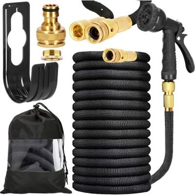 OEM Flexibler Gartenschlauch, Schlauchhaken, 8 Funktionen, 2 X 3/4"-anschlüsse, Flexibler Schlauch Zum Bewässern Von Pflanzen, Autowaschen, Schwimmbad (7,5 M) OEM Flexibler Gartenschlauch, Schlauchhaken, 8 Funktionen, 2 X 3/4"-anschlüsse, Flexibler Schlauch Zum Bewässern Von Pflanzen, Autowaschen, Schwimmbad (7,5 M)