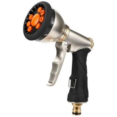 SANS MARQUE Lan Metall-spritzpistole, 9 Einstellbare Modi, Robuste Hochdruckdüse, Ideal Für Autoreinigung, Rasen- Und Gartenbewässerung SANS MARQUE Lan Metall-spritzpistole, 9 Einstellbare Modi, Robuste Hochdruckdüse, Ideal Für Autoreinigung, Rasen- Und Gartenbewässerung