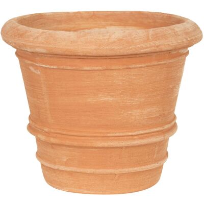 Biscottini - Glatte Terrakotta-vase, Outdoor-blumentopf, Runde Vase, Gartenpflanzgefäß, Runde Vase Für Blumen, Handgefertigt, Made In Italy Biscottini - Glatte Terrakotta-vase, Outdoor-blumentopf, Runde Vase, Gartenpflanzgefäß, Runde Vase Für Blumen, Handgefertigt, Made In Italy