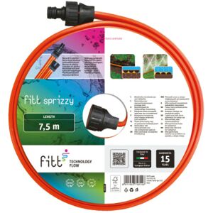 Fitt - sprizzy 7,5 m - 3-Wege-Sprühschlauch mit Mikrolöchern, ideal für die Sprühberegnung und Imprägnation von schmalen, länglichen Flächen wie