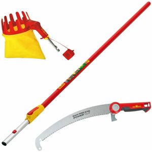 Wolf-Garten Wolf Garten Baumpflege Set Obstpflücker rg-m Teleskopstiel ZMV4 Baumsäge Pro 370