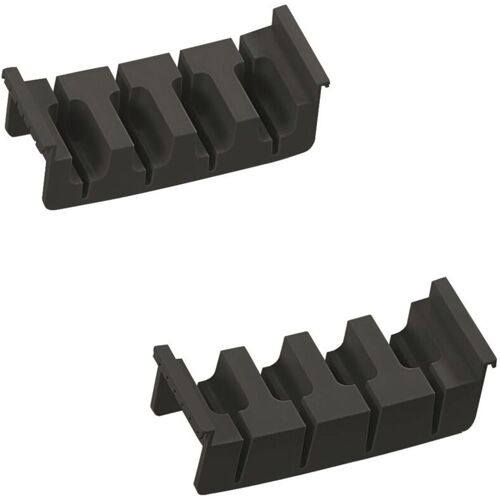 Messereinsatz Cuisio 146x44x53 Messer Schubladeneinsatz Organizer für 4 Messer, Kunststoff schwarz - Ninka