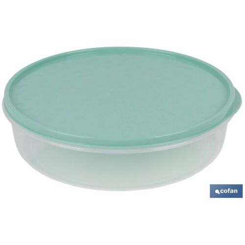 COFAN Grüne runde Tortilla-Brotdose 24,5 x 6,5 cm, Einzelverkauf