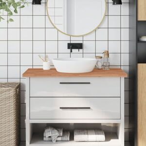 Waschtischplatte 100x60x2,5 Cm Massivholz Buche - Vidaxl Waschtischplatte 100x60x2,5 Cm Massivholz Buche - Vidaxl
