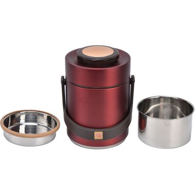 HEAT Vakuum-bento-lunchbox Aus Edelstahl 304, 3-lagig, Tragbar, Isoliert, Für Schüler, Büroangestellte, Rot HEAT Vakuum-bento-lunchbox Aus Edelstahl 304, 3-lagig, Tragbar, Isoliert, Für Schüler, Büroangestellte, Rot