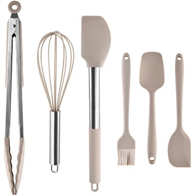 OEM Küchenhelfer-set Aus Silikon, 2/4/6/8-teilig, Edelstahllöffel, Spaghetti-hebel, Umweltfreundliches Haushaltswerkzeug OEM Küchenhelfer-set Aus Silikon, 2/4/6/8-teilig, Edelstahllöffel, Spaghetti-hebel, Umweltfreundliches Haushaltswerkzeug
