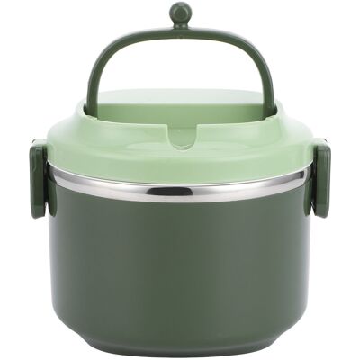HEAT Isolierte Edelstahl-lunchbox, 1-liter-bento-box, Einlagiger Lebensmittelbehälter, Inklusive Küchenutensilien HEAT Isolierte Edelstahl-lunchbox, 1-liter-bento-box, Einlagiger Lebensmittelbehälter, Inklusive Küchenutensilien