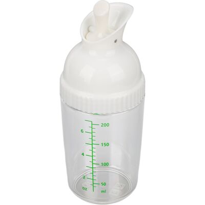 HEAT 200-ml-salatdressing-shaker, Bpa-frei, Auslaufsicher, Mit Deckel, Für Die Küche, Weiß HEAT 200-ml-salatdressing-shaker, Bpa-frei, Auslaufsicher, Mit Deckel, Für Die Küche, Weiß