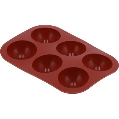 HEAT Halbkugelform Aus Lebensmittelechtem Silikon Für Kuchen, Pralinen, Seifen Und Selbstgemachte Backwaren (6 Mulden) HEAT Halbkugelform Aus Lebensmittelechtem Silikon Für Kuchen, Pralinen, Seifen Und Selbstgemachte Backwaren (6 Mulden)
