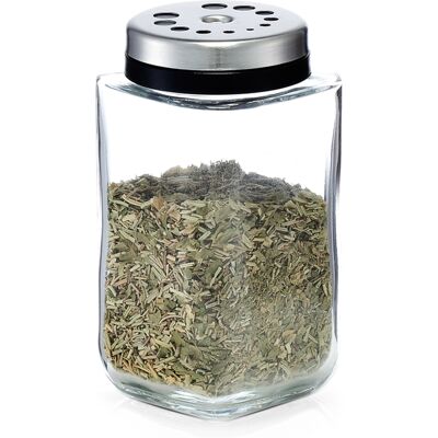 Zeller - Ein Glasspender, Ein Behälter Für Gewürze, Eine Glasschale Für Salz Und Pfeffer. Zeller - Ein Glasspender, Ein Behälter Für Gewürze, Eine Glasschale Für Salz Und Pfeffer.
