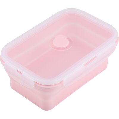HEAT 800 Ml Rosa Silikon-falt-lunchbox, Tragbarer Mikrowellengeeigneter Lebensmittelbehälter, Praktische Falt-lunchbox Für Mahlzeiten Unterwegs. HEAT 800 Ml Rosa Silikon-falt-lunchbox, Tragbarer Mikrowellengeeigneter Lebensmittelbehälter, Praktische Falt-lunchbox Für Mahlzeiten Unterwegs.