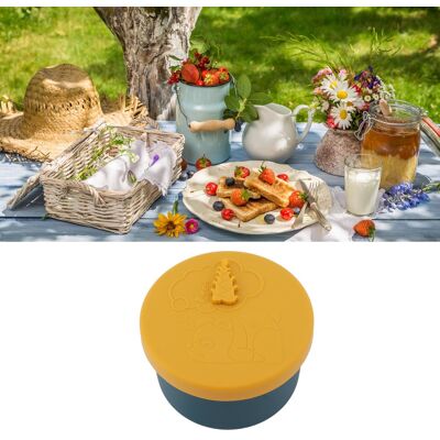 JUTE Tragbarer Silikon-vorratsbehälter Für Den Kühlschrank, Lebensmittelbehälter, Picknick-lunchbox, Aufbewahrungsschüssel, Luftdichter Und Geruchsdichter Kühlschrankbehälter, Gelb JUTE Tragbarer Silikon-vorratsbehälter Für Den Kühlschrank, Lebensmittelbehälter, Picknick-lunchbox, Aufbewahrungsschüssel, Luftdichter Und Geruchsdichter Kühlschrankbehälter, Gelb