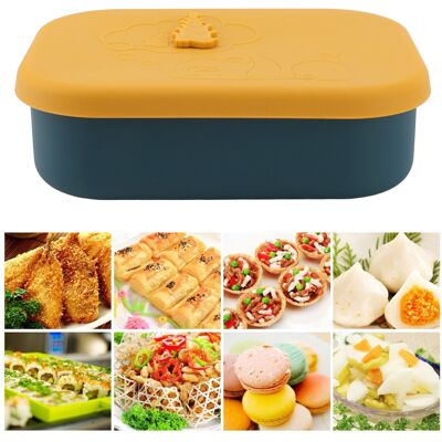 JUTE Tragbarer Silikon-vorratsbehälter Für Den Kühlschrank, Lebensmittelbehälter, Picknick-lunchbox, Aufbewahrungsschüssel, Luftdichter Und Geruchsdichter Kühlschrankbehälter, Gelb JUTE Tragbarer Silikon-vorratsbehälter Für Den Kühlschrank, Lebensmittelbehälter, Picknick-lunchbox, Aufbewahrungsschüssel, Luftdichter Und Geruchsdichter Kühlschrankbehälter, Gelb