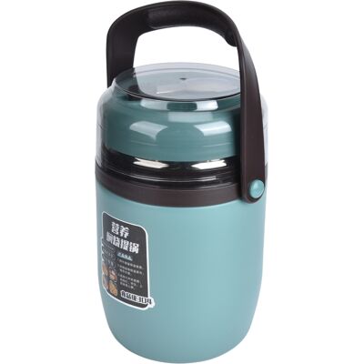HEAT Isolierter, Mehrlagiger, Auslaufsicherer Und Stapelbarer Thermo-lunchbox Aus Edelstahl 304 (2 Liter) Für Büroangestellte, Mintgrün HEAT Isolierter, Mehrlagiger, Auslaufsicherer Und Stapelbarer Thermo-lunchbox Aus Edelstahl 304 (2 Liter) Für Büroangestellte, Mintgrün
