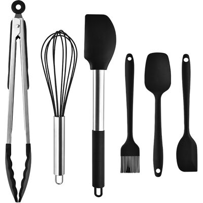 OEM Küchenhelfer-set Aus Silikon, 2/4/6/8-teilig, Edelstahllöffel, Spaghetti-hebel, Umweltfreundliches Haushaltswerkzeug OEM Küchenhelfer-set Aus Silikon, 2/4/6/8-teilig, Edelstahllöffel, Spaghetti-hebel, Umweltfreundliches Haushaltswerkzeug