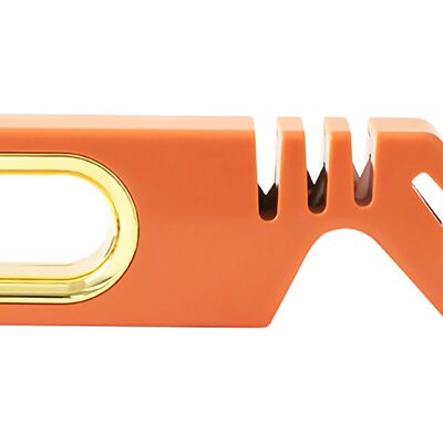 HEAT 4-in-1-messerschärfer, Rutschfest Und Effizient, Für Küchenmesser Und Scheren, Orange HEAT 4-in-1-messerschärfer, Rutschfest Und Effizient, Für Küchenmesser Und Scheren, Orange