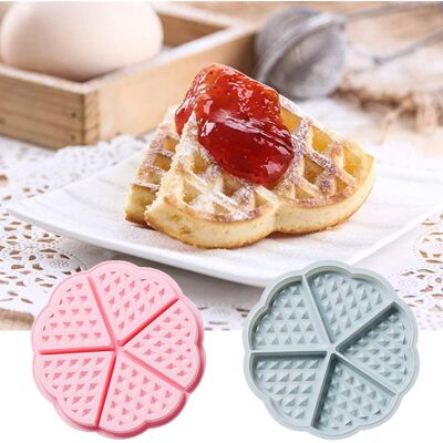 HEAT 2er-set Silikon-waffelformen Mit 5 Mulden In Herzform Für Kuchen, Muffins Und Pfannkuchen – Ideal Zum Backen HEAT 2er-set Silikon-waffelformen Mit 5 Mulden In Herzform Für Kuchen, Muffins Und Pfannkuchen – Ideal Zum Backen