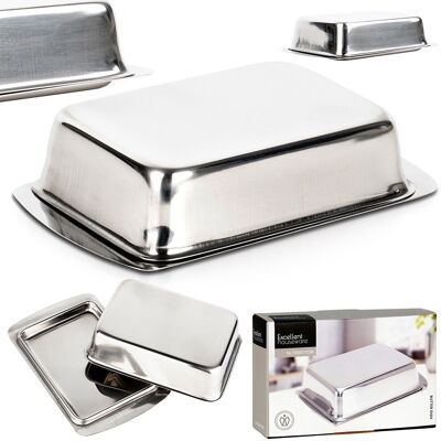 EXCELLENT HOUSEWARE Steel Butter Dish EXCELLENT HOUSEWARE Steel Butter Dish