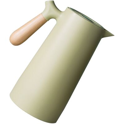 JUTE Isolierte Glasflasche Im Nordischen Stil, Wärmflasche, Geschenkidee Für Zuhause, Isolierflasche Für Heißes Wasser, Isolierflasche Für Kaffee, Grün, 1 Liter JUTE Isolierte Glasflasche Im Nordischen Stil, Wärmflasche, Geschenkidee Für Zuhause, Isolierflasche Für Heißes Wasser, Isolierflasche Für Kaffee, Grün, 1 Liter