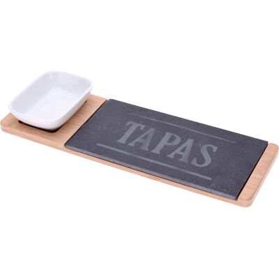EH Excellent Houseware Bambus Snack Servierset - 30x10cm EH Excellent Houseware Bambus Snack Servierset - 30x10cm
