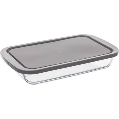 KeepEat 29x18cm Glas Lebensmittelbehälter mit Deckel - Rechteckig KeepEat 29x18cm Glas Lebensmittelbehälter mit Deckel - Rechteckig