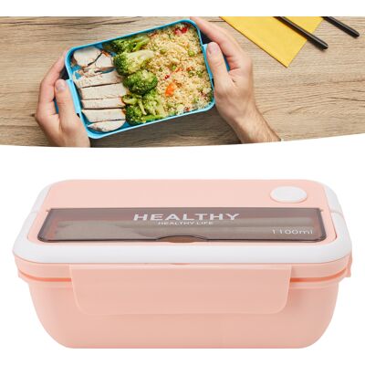 JUTE 1100 Ml Lunchbox Im Japanischen Stil, Tragbare Isolierte Lunchbox Für Büroangestellte Und Studenten, Mit Fächern, Mikrowellengeeignet, Großes Fassungsvermögen, Hellrosa. JUTE 1100 Ml Lunchbox Im Japanischen Stil, Tragbare Isolierte Lunchbox Für Büroangestellte Und Studenten, Mit Fächern, Mikrowellengeeignet, Großes Fassungsvermögen, Hellrosa.