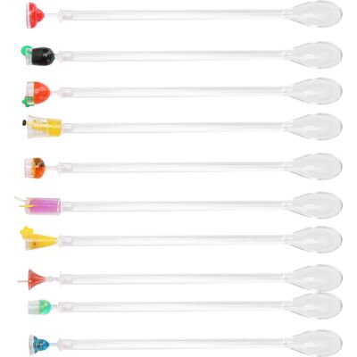 HEAT 10er-set Niedlicher Cocktail-rührlöffel, Barzubehör, Küchenaccessoires HEAT 10er-set Niedlicher Cocktail-rührlöffel, Barzubehör, Küchenaccessoires